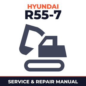 Hyundai R55-7 Crawler Excavator Service Repair Manual