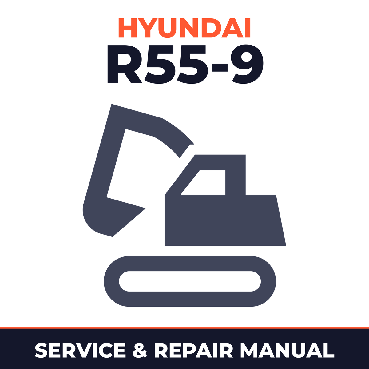 HYUNDAI R55-9 Crawler Excavator Service Repair Manual - !