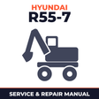 Hyundai Wheel Excavator R55-7 Service Manual