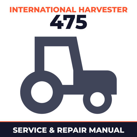 International Harvester 475 Tractor Service & Repair Manual
