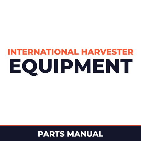 International Harvester Farmall Parts Manual