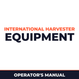 International Harvester Farmall Super A AV Operator's Manual