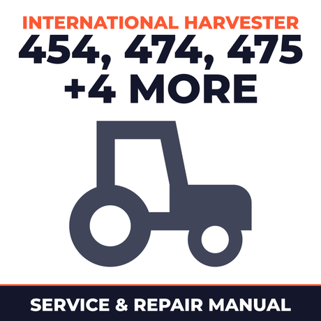 International Harvester Tractors 454 474 475 574 674 - 2004 2005 Serie Service & Repair Manual