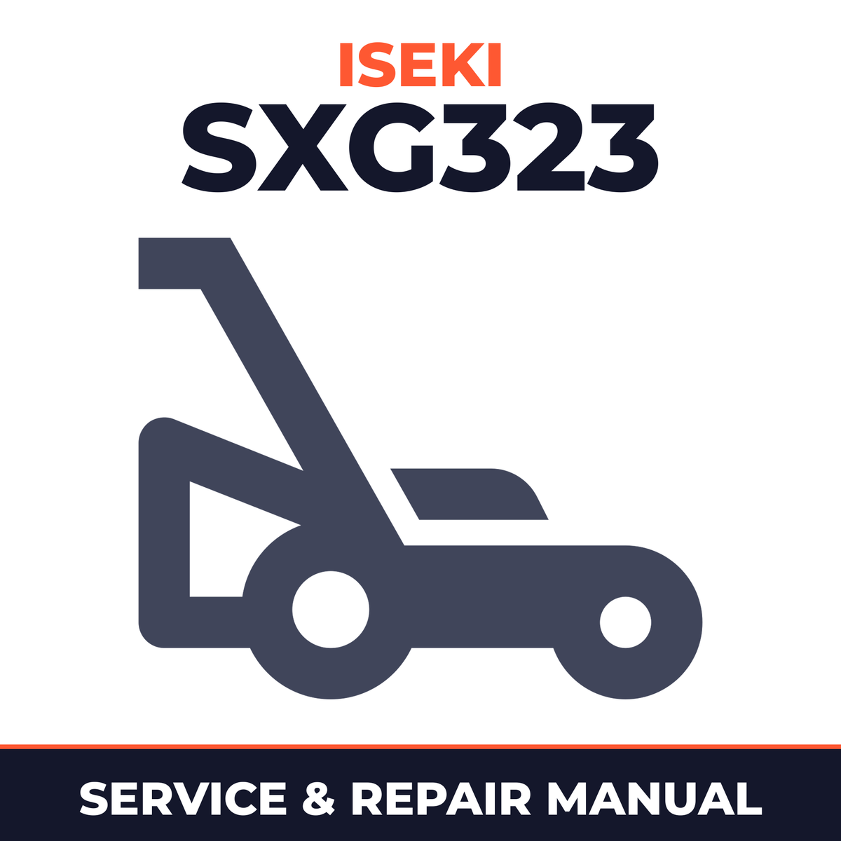 Iseki SXG323 Lawn Mower Service & Repair Manual