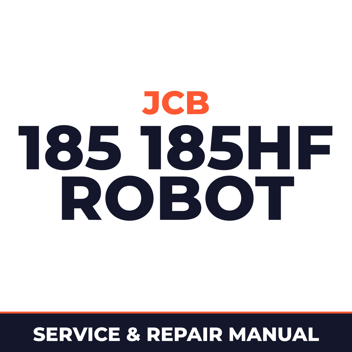 JCB 185 185HF Robot Workshop Service Manual for Repair
