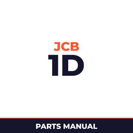 JCB 1D Dumper Illustrated Master Parts List Manual !