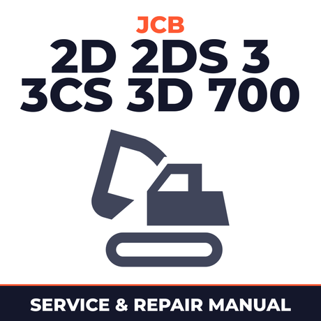 JCB 2D 2DS 3 3CS 3D 700 Excavator Loader SN: From 55500 Complete Workshop Service Repair Manual