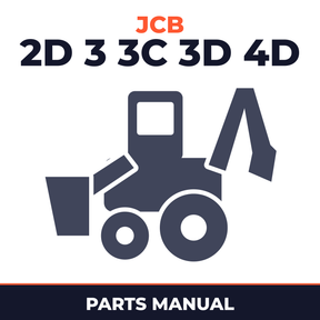 JCB 2D 3 3C 3D 4D BACKHOE ONLY Parts Part Manual IPL