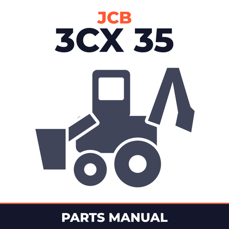 JCB 3CX 35 BACKHOE Loader Parts Catalog Manual #8 (SER. NUMBER 00400000-00430000)