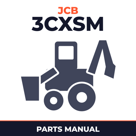JCB 3CXSM Manual BACKHOE Loader Parts Catalog Manual (SER. NUMBER 00930000-00959999)