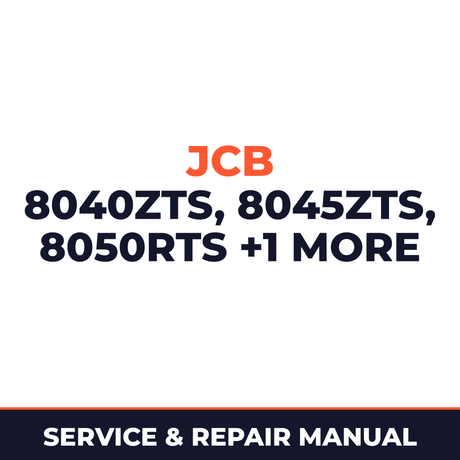 JCB 8040ZTS/8045ZTS/8050RTS/8050ZTS Thwaites Dumper OEM Service & Repair Manual