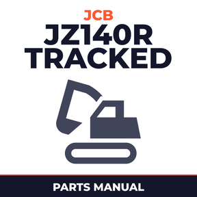 JCB JZ140R Tracked Excavator Parts Catalogue Manual (SN: 01137575-01137582, 01390000-01390499)