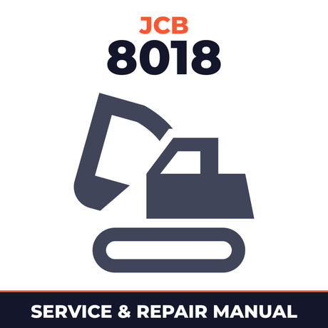 JCB Mini Excavator 8018 + Engine Workshop Repair Manual