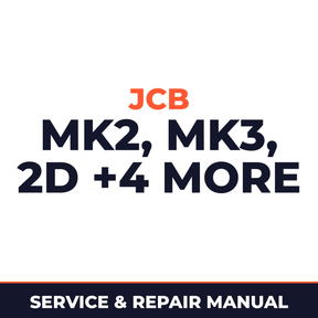 JCB MK2/MK3 2D,2DS,3,3C,3CS,3D-Service Workshop Manual