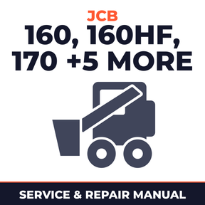 JCB Robot 160, 160HF, 170, 170HF, 180, 180HF, 180T, 180THF Skid Steer Loader Service Repair Workshop Manual