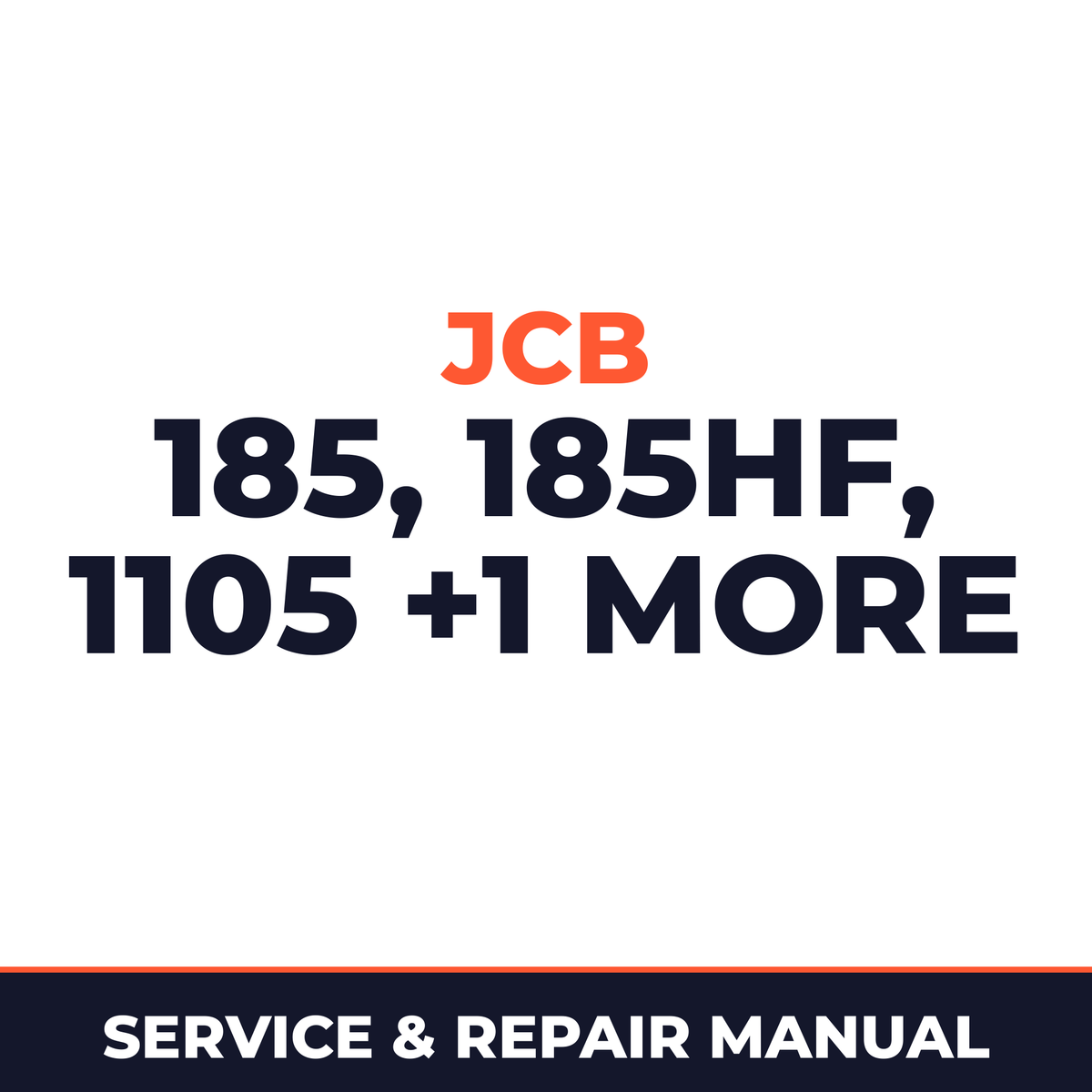 JCB Robot 185 185HF 1105 1105HF Robot Complete Workshop Service Repair Manual