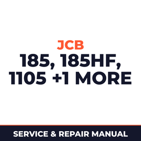 JCB Robot 185 185HF 1105 1105HF Robot Complete Workshop Service Repair Manual