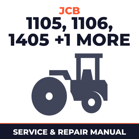 JCB Vibromax 1105 1106 1405 1805 Single Drum Roller Service Repair Workshop Manual