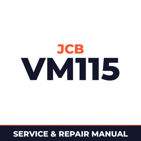 JCB VM115 TIER VIBROMAX Service Repair Manual - INDIA