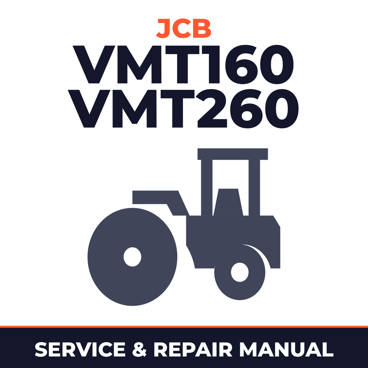 JCB VMT160 VMT260 Tier 2 and Tier 4 Roller Complete Workshop Service Repair Manual