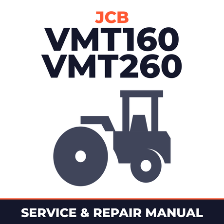 JCB VMT160 VMT260 Tier 2 and Tier 4 Roller Complete Workshop Service Repair Manual