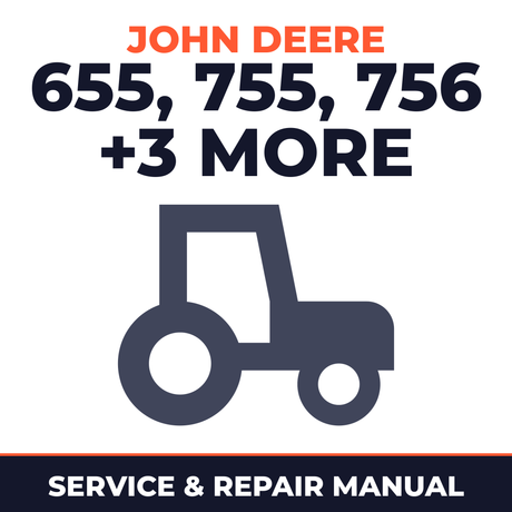 John Deere 655/755/756/855/856/955 Compact Utility Tractors Service & Repair Manual