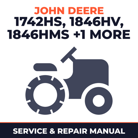 John Deere Sabre 1742HS 1846HV 1846HMS 2046HV Lawn Tractor Mower Service & Repair Manual
