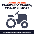 John Deere Sabre 1948GV-HV 2148HV 2354HV 2554HV Yard & Garden Tractors Service & Repair Manual