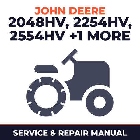 John Deere Sabre 2048HV 2254HV & 2554HV TM1741 Garden Tractor Service & Repair Manual