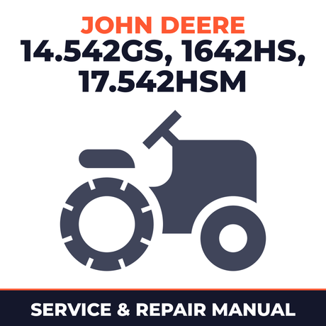 John Deere Sabre Lawn Tractor 14.542GS 1642HS 17.542HSM Service & Repair Manual