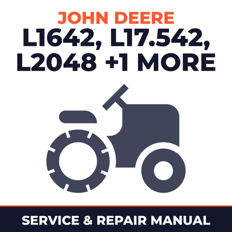John Deere Scotts L1642 L17.542 L2048 L2548 Lawn Tractor Service & Repair Manual