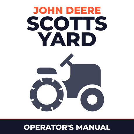 John Deere Scotts Yard Garden Tractors S2348 S2554 Operator's Manual