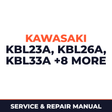 Kawasaki Trimmer Brushcutter KBL23A/26A KBL33A/34A/43A/48A KBH26A/33A/34A/43A/48A Service & Repair Manual
