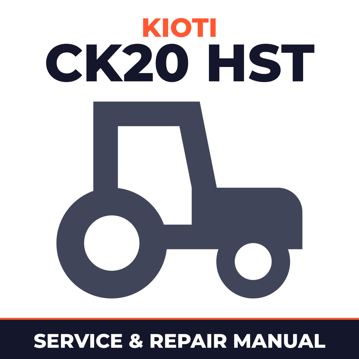 Kioti Daedong CK20 HST Tractor Service & Repair Manual