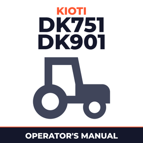 Kioti Daedong DK751 DK901 Tractor Operator's Manual
