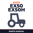 Kioti Daedong EX50 EX50H Tractor Parts Manual