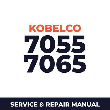 Kobelco 7055 7065 Crawler Crane Complete Workshop Service Repair Manual