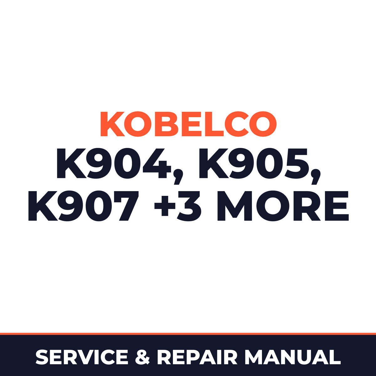 Kobelco K904, K905, K907, K909, K912, K916 Service Manual