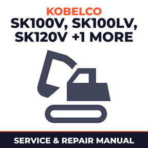 Kobelco SK100 V, SK100L V, SK120 V, SK120LC V Crawler Excavator Service Repair Manual - YW07901 & Up, LX10201 & Up, LP1