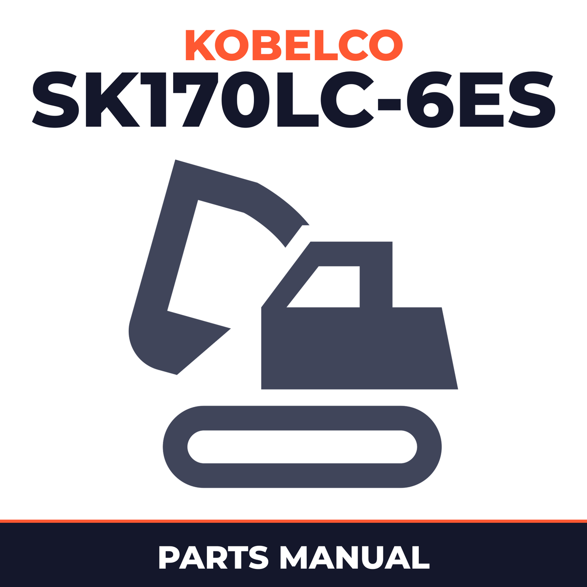 Kobelco SK170LC-6ES Hydraulic Excavators & Mitsubishi Diesel Engine 4D34-TL Parts Manual (YM05-00651) S3YM00003ZE01