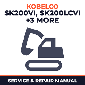 Kobelco SK200 VI, SK200LC VI, SK210 VI, SK210LC VI, SK210NLC VI Crawler Excavator Service Repair Manual - YN07-30001 &