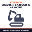 Kobelco SK200SR, SK200SR-1S, SK200SRLC, SK200SRLC-1S Crawler Excavator Service Repair Manual - YB04-02301 & Up, LA04-01