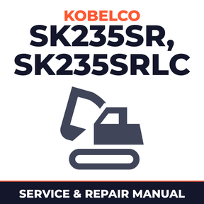 Kobelco SK235SR, SK235SRLC Crawler Excavator Service Repair Shop Manual (YF01-00101 , YU01-00101 )