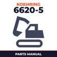 KOEHRING Hydraulic Excavator 6620-5 Parts Manual