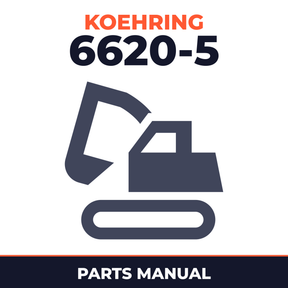 KOEHRING Hydraulic Excavator 6620-5 Parts Manual