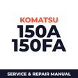 KOMATSU 150A, 150FA Hydraulic CRANE Service Shop Repair Manual (S/N: 09695 - 10827)