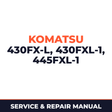 Komatsu 430FX-L 430FXL-1 445FXL-1 Crawler Feller Bunchers Harvesters Service & Repair Manual