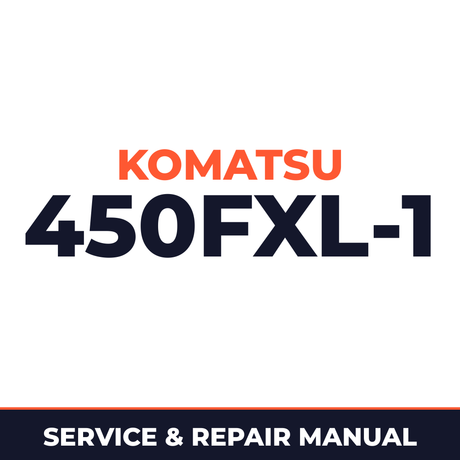 Komatsu 450FXL-1 Crawler Feller Buncher Service & Repair Manual
