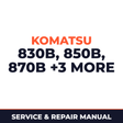 Komatsu 830B 850B 870B 830C 850C 870C Service Repair Manual