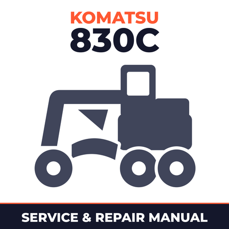 Komatsu 830C Motor Grader Workshop Repair Service Manual